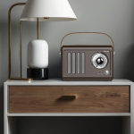Vintage Radio Speaker GNVINRDSPKBR - Bluetooth 5.3, Brown - تصویر 2