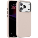 CORTINA MagSafe Case for iPhone 18 Pro Max Case, Raised Camera Guard, Anti-Scratch, Non-Slip, Metal Buttons - Dusty Pink