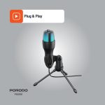 Gaming Condenser Microphone PDX551 - USB, Black - تصویر 6