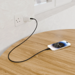 USB-C Cable GNSIL1MC2CBK - 60W Silicone, Black - تصویر 2