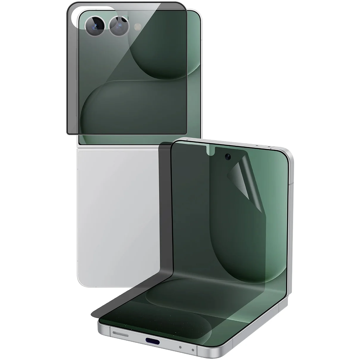 Protection Pack for Galaxy Z Flip8/Flip7 - Dual Shield, Black Protection Pack for Galaxy Z Flip8/Flip7 - Dual Shield, Black - تصویر 1