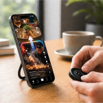 Magnetic Ring Holder MAG AIR SCROLL - Black - تصویر 3
