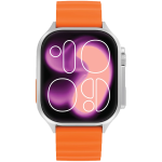 Smart Watch Ultra Curve GNULCURSW66SL - Wireless Charging, Silver