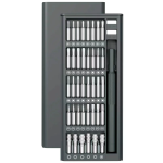 GMS-80 80-in-1 Precision Screwdriver Set Aluminum Alloy Handle Compact Design - Grey - تصویر 5