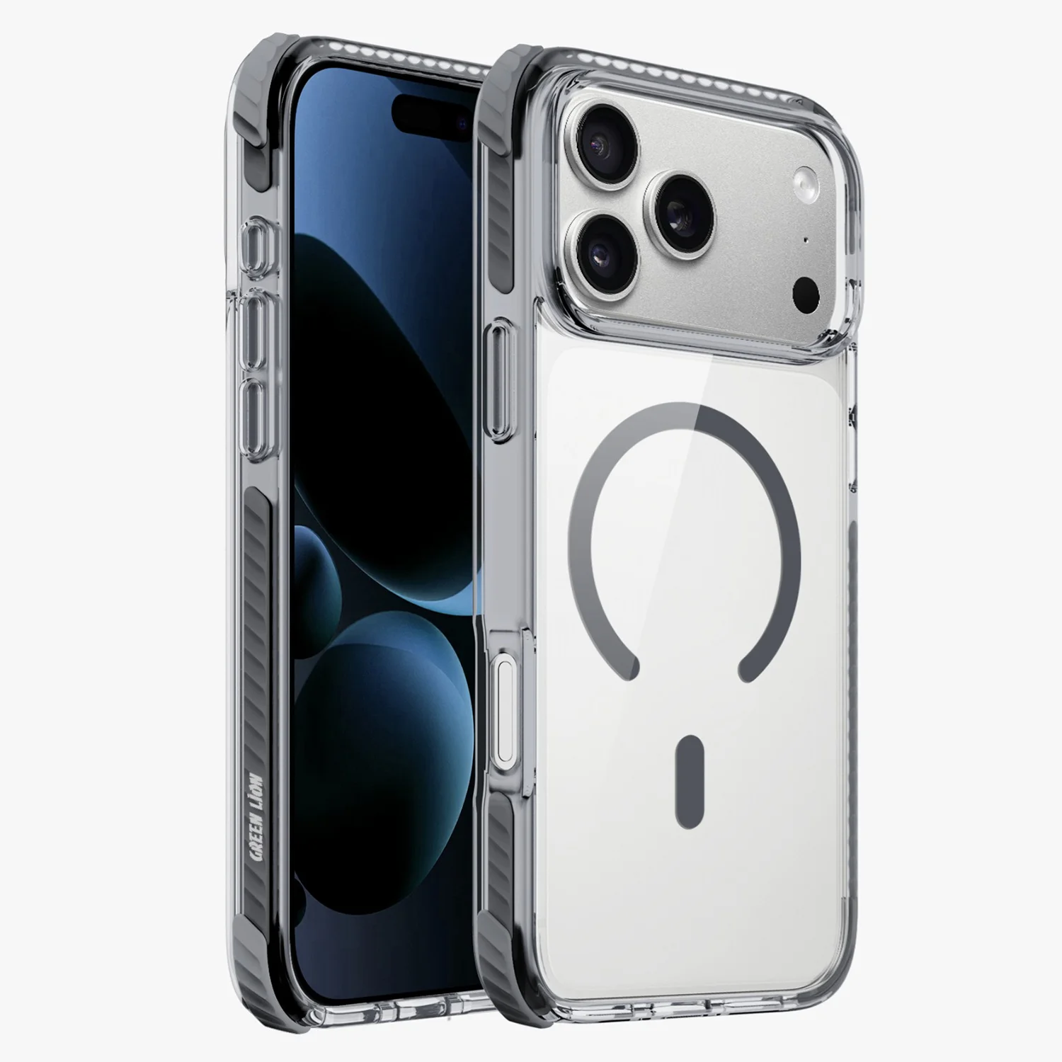 ATHENS MagSafe iPhone 18 Pro Max Case, PC/TPU/TPE Hybrid Material, Reinforced Corners - Black ATHENS MagSafe iPhone 18 Pro Max Case, PC/TPU/TPE Hybrid Material, Reinforced Corners - Black - تصویر 1