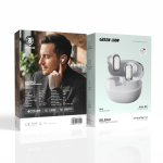 BILBAO Wireless Earbuds, Bluetooth V6.0, Dual-Mic Clear Calls - White - تصویر 5