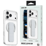 iPhone 18 Pro Max MagSafe Case, Leather Hand Grip - Silver - تصویر 4