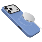 Florenza Woven Fabric MagSafe Case for iPhone 18 Pro Max/17 Pro Max 2600GS Drop Protection - Glacier - تصویر 4