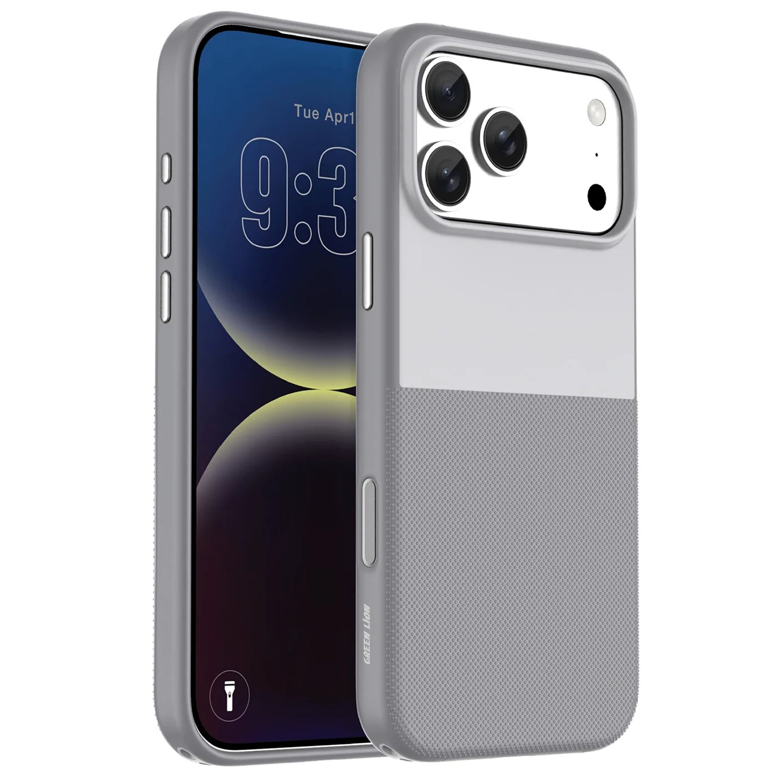NICE MagSafe CASE for iPhone 18 Pro with Metal Buttons, Anti-Slip Texture - Silver NICE MagSafe CASE for iPhone 18 Pro with Metal Buttons, Anti-Slip Texture - Silver - تصویر 1