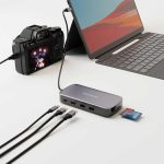 Powerology USB-C Hub & SSD Drive PWSDHB512 - 512GB, 100W PD, Gray - تصویر 2