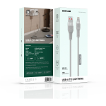 USB-A to Lightning Cable GN1MBRCA2LGY - Braided 12W, Grey - تصویر 3