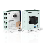AVS Connect TFT Wall Charger with USB-C To USB-C Cable, PD 45W, GaN Technology, Dynamic Display - Black - تصویر 4
