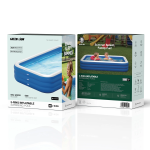 3-Ring Inflatable Swimming Pool 665L (1.5m x 1.15m) - Blue - تصویر 4