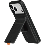Leather Regal Case for iPhone 18 Pro Max - Card Holder, Black - تصویر 3