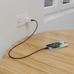 Silicone USB-C to Lightning Cable 27W 1M - Black - تصویر 2