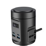 Powerology Magsafe Power Hub PWCUQC014 - 65W PD, 15W Wireless, UK Plug, Black