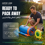 Adventure Park Inflatable Bounce House with Pool, Trampoline, Water Cannon, 60s Inflation, 135kg Load, 4.8x3.5x2.5m - Blue - تصویر 5