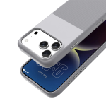 NICE MagSafe CASE for iPhone 18 Pro Max with Metal Buttons, Anti-Slip Texture - Silver - تصویر 4