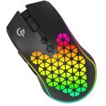Gaming Mouse PDX312-BK - Wireless RGB 10000 DPI, Black - تصویر 4