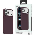 Leather iPhone 18 Pro Max MagSafe Case, Eco-Leather - Burgundy - تصویر 5