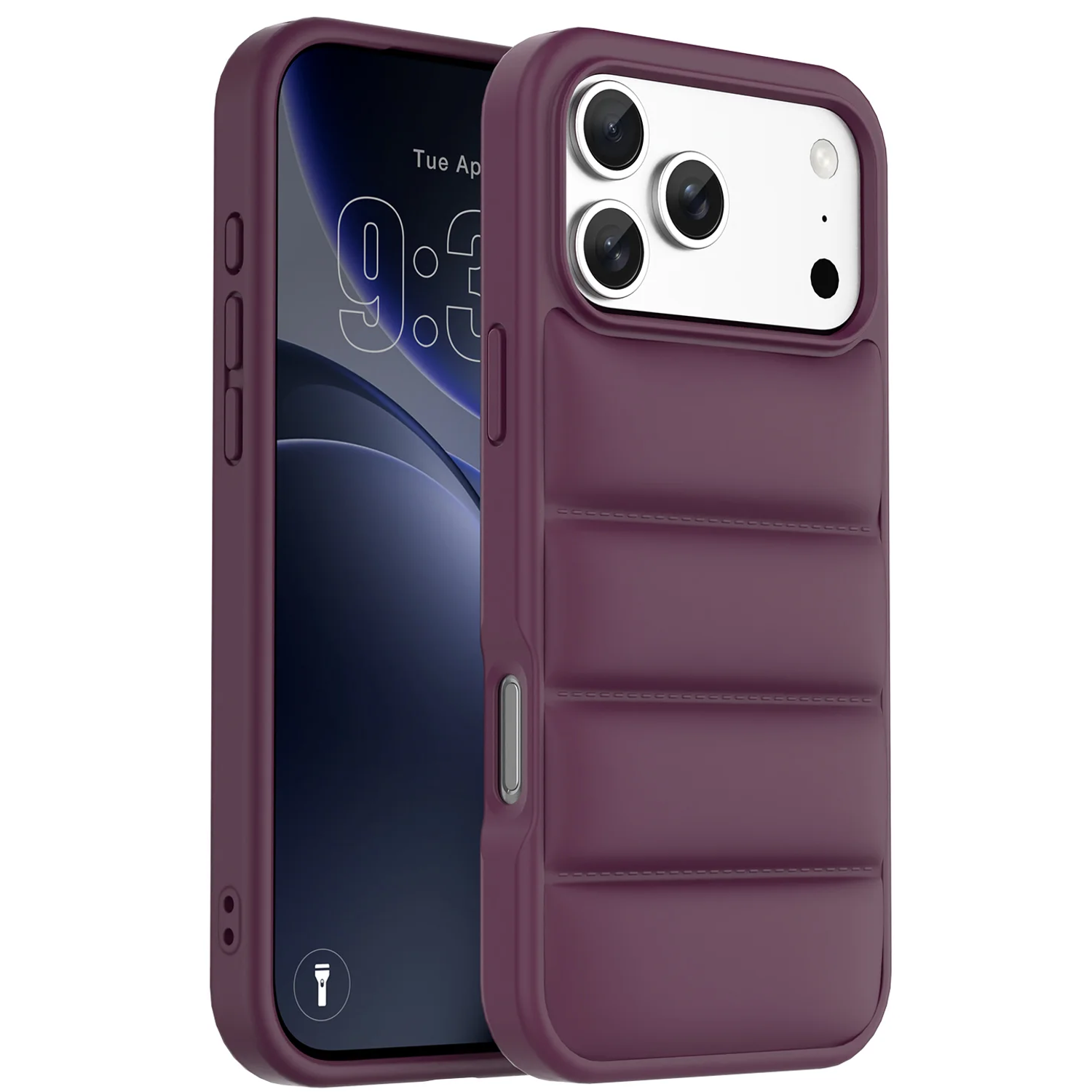 MELBOURNE 4-Zone Foam-Filled Protective Case for iPhone 18/17 Pro - Burgundy MELBOURNE 4-Zone Foam-Filled Protective Case for iPhone 18/17 Pro - Burgundy - تصویر 1