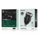 Zinc Alloy Transparent Car Charger (30W PD + 22.5W QC) with 1m USB-C to Lightning Cable - Black - تصویر 7