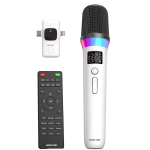 Wireless Microphone GM-97X with Remote - White