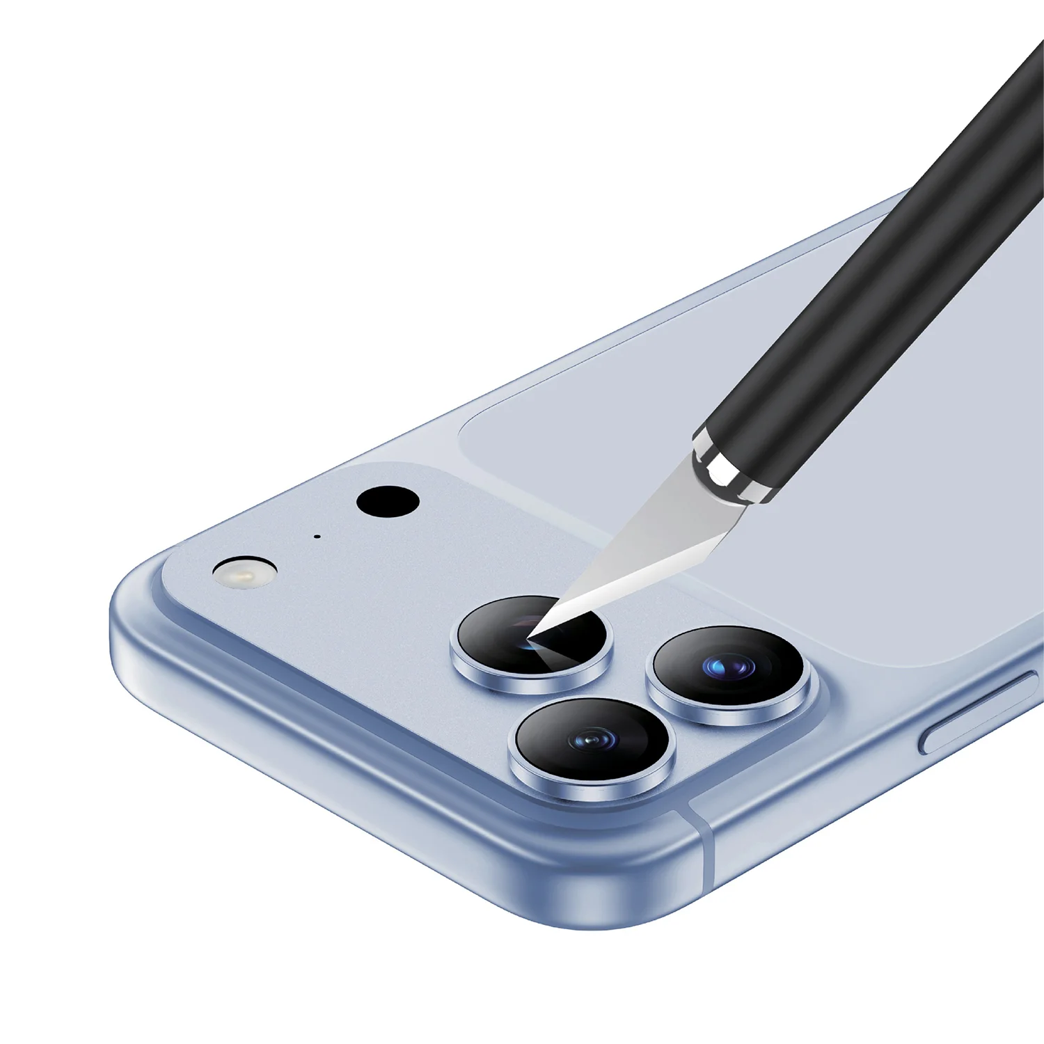 iPhone 18 Pro Max Camera Lens Protector, Ultra Slim, Original Clarity - Blue iPhone 18 Pro Max Camera Lens Protector, Ultra Slim, Original Clarity - Blue - تصویر 1