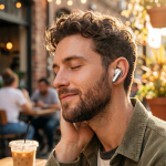 VIENNA Wireless Earbuds, Bluetooth V6.0, 20H Playtime with Case - White - تصویر 2