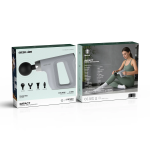 Impact Fascial Gun Massager, 4×Massger Heads, 5×Speed Levels, 2 Hour Working Time, Ideal for Stress Relief - Gray - تصویر 8