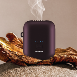 Pocket Bakhour Portable Electric Incense Burner with Nickel Heating - Burgundy - تصویر 4