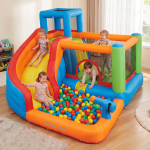 Joy Land Inflatable Bounce House with Water Slide, Trampoline & Ball Pit, 60s Inflation, Blower Included, 3.1x2.8x2.1m - Multicolor - تصویر 8