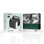 Xtreme Solar Power Bank 80000mAh with Integrated Cables - Black - تصویر 4