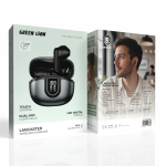 Lancaster Wireless Earbuds, Bluetooth 6.0, 13H Playtime, Touch Control, Dual-Mic Clear Calls, LED Display - Black - تصویر 4