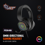 Gaming Headphone PDX418 - Omni-Directional, Black - تصویر 2