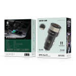 Zinc Alloy Dual Port Car Charger 60W Total (30W PD + 30W QC) with 1m USB-C to Lightning Cable - Black - تصویر 8