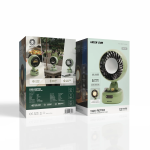 1920 Retro Portable Desktop Fan, 3600mAh Battery - Green - تصویر 6
