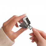 NETA Pocket-Size Nail Clipper with Keychain Ring, Ultra-Sharp Blades, Built-in Nail File - Gray
