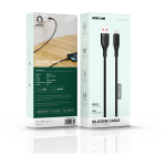 Silicone USB-A to Micro Cable 10W 1m - Black - تصویر 3