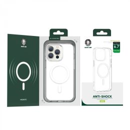 قاب مغناطیسی خلاقانه ضد ضربه 360 درجه برای آیفون 14 (6.1 اینچ) - پاک - برند گرین لاین Green lion