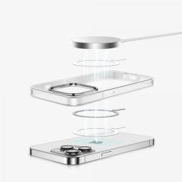 قاب Magsafe مات سبز برای iPhone 13 Pro Max (6.7 اینچ) - نقره ای - برند گرین لاین Green lion