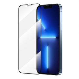 محافظ صفحه نمایش خمیده کامل شیشه ای 3D Forte HD برای iPhone 13 Pro Max - Clear - برند گرین لاین Green lion