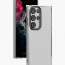 کلارا متالیکا Clear Case S23 Plus - مشکی - برند لِوِلو Levelo
