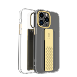 قاب شفاف Graphia iPhone 14 Pro IMD - Champagne Gold - برند لِوِلو Levelo