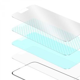 محافظ صفحه نمایش شیشه ای HD با رنگ سبز 3D AG/matte برای iPhone 14 Pro Max (6.7 اینچ) - شفاف - برند گرین لاین Green lion