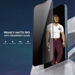 محافظ صفحه نمایش شیشه ای Privacy Glass Green 3D AG/matte برای iPhone 13 Pro Max - مشکی - برند گرین لاین Green lion