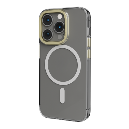 قاب پشتی شفاف MagSafe Sensa برای iPhone 14 Pro - Clear/Champagne - برند لِوِلو Levelo