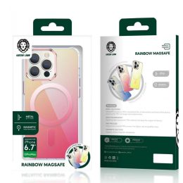 قاب سبز رنگین کمان Magsafe برای آیفون 13 پرو (6.1 اینچ) - گرادیان زرد - برند گرین لاین Green lion