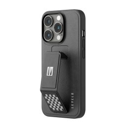 قاب چرمی Morphix Gripstand iPhone 14 Pro Max PU - مشکی - برند لِوِلو Levelo