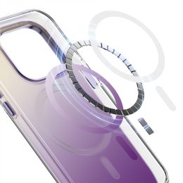 قاب سبز رنگین کمان Magsafe برای آیفون 14 پرو (6.1 اینچ) - بنفش - برند گرین لاین Green lion